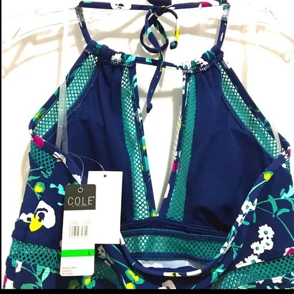 🆕 Anne Cole of California Women’s Seabreeze Halter Tankini Top